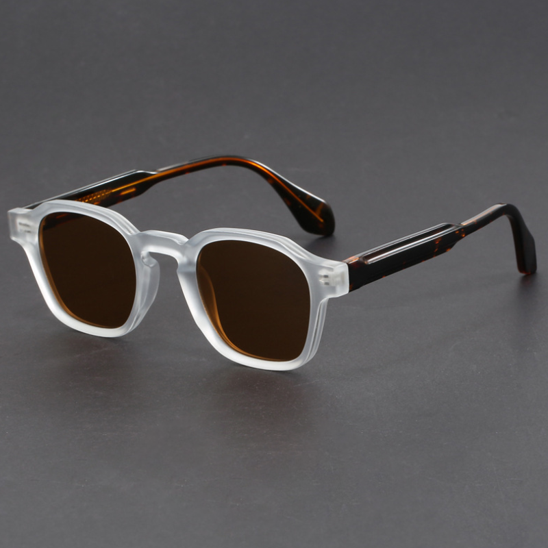 Fashion-forward vintage square sunglasses made with premium acetate material