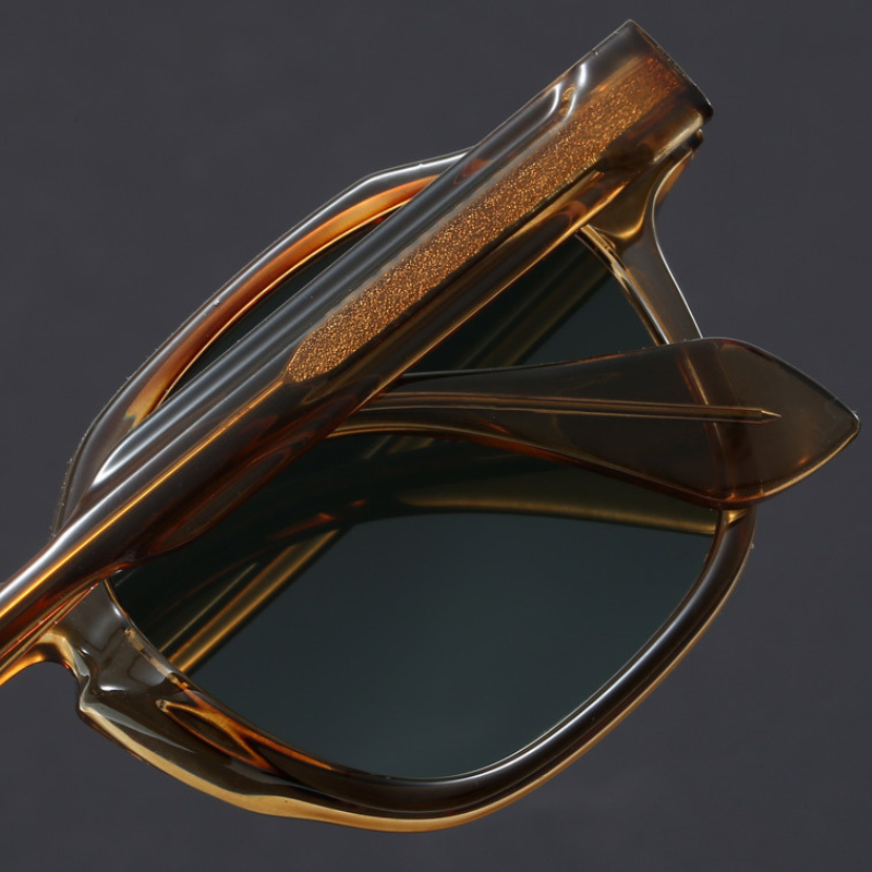 Chic unisex retro eyewear featuring a bold square design and sun protection