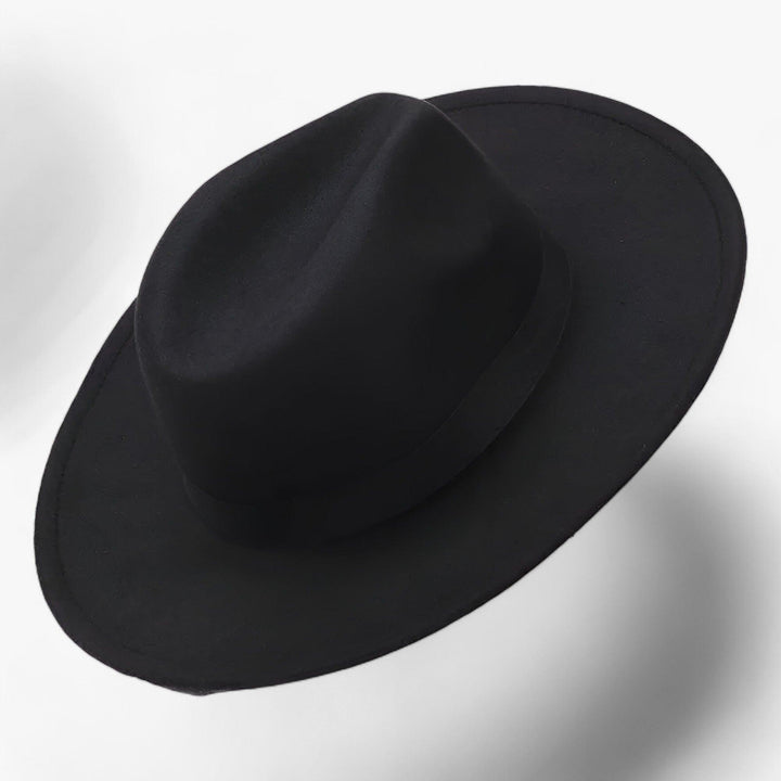 Beige unisex vintage fedora hat made of soft wool felt. A classic, elegant accessory for any outfit.