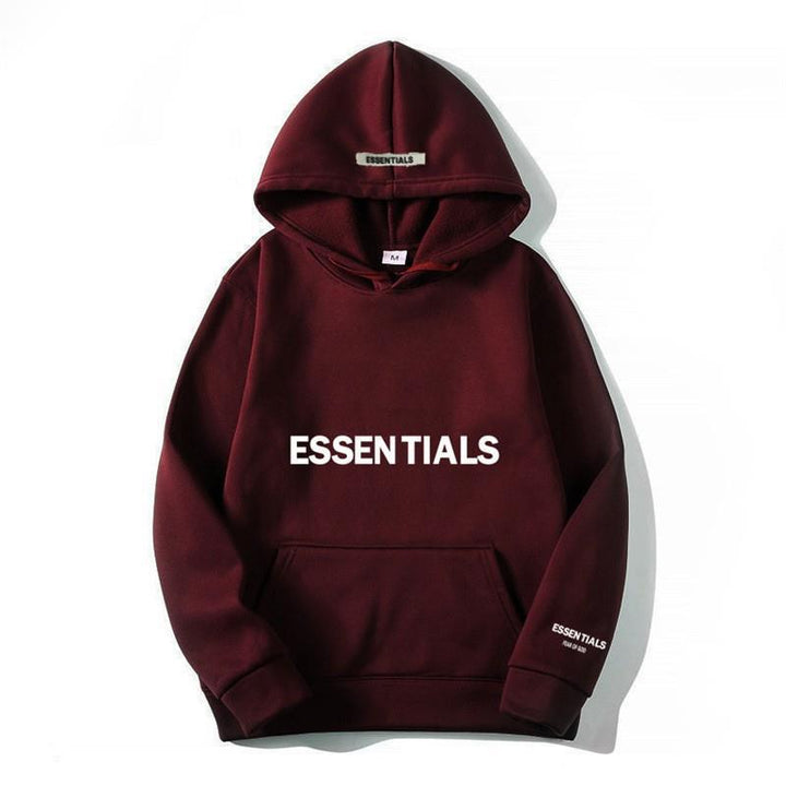 Unisex warm long sleeve pullover hoodie with a stylish letter print, perfect for trendy urban style.