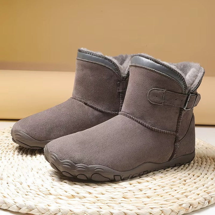 Outdoor cold weather barefoot boots, flexible sole, comfortable & unisex.