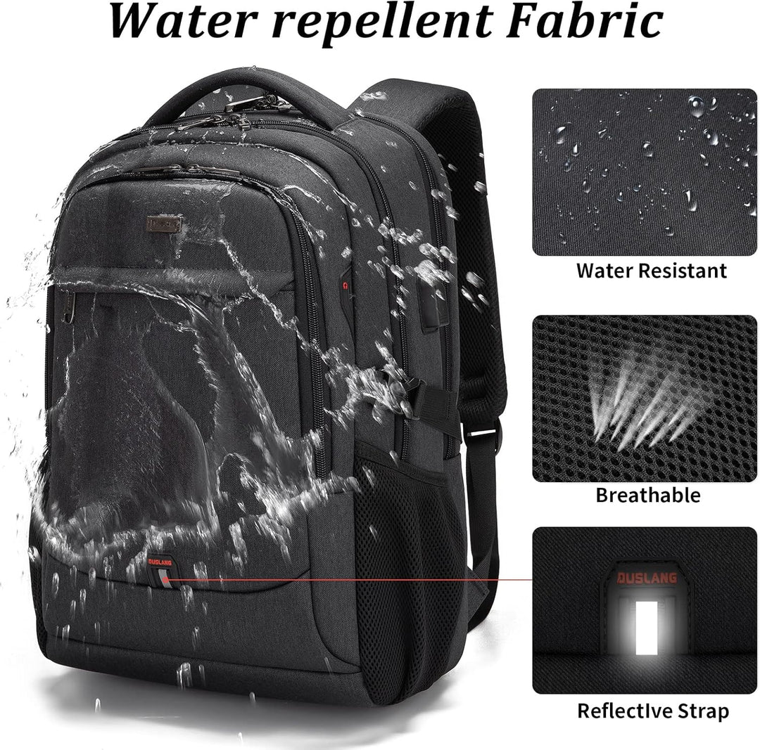Spacious daily commute backpack, fitting laptop, books, and essentials.
