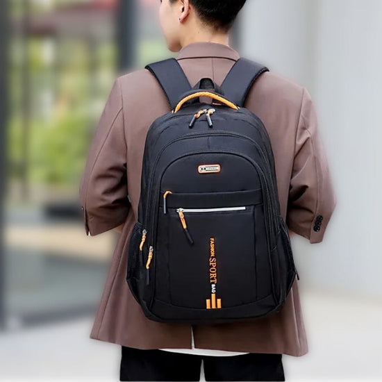 Unisex waterproof travel backpack with multiple pockets for organized packing on any adventure or commute.