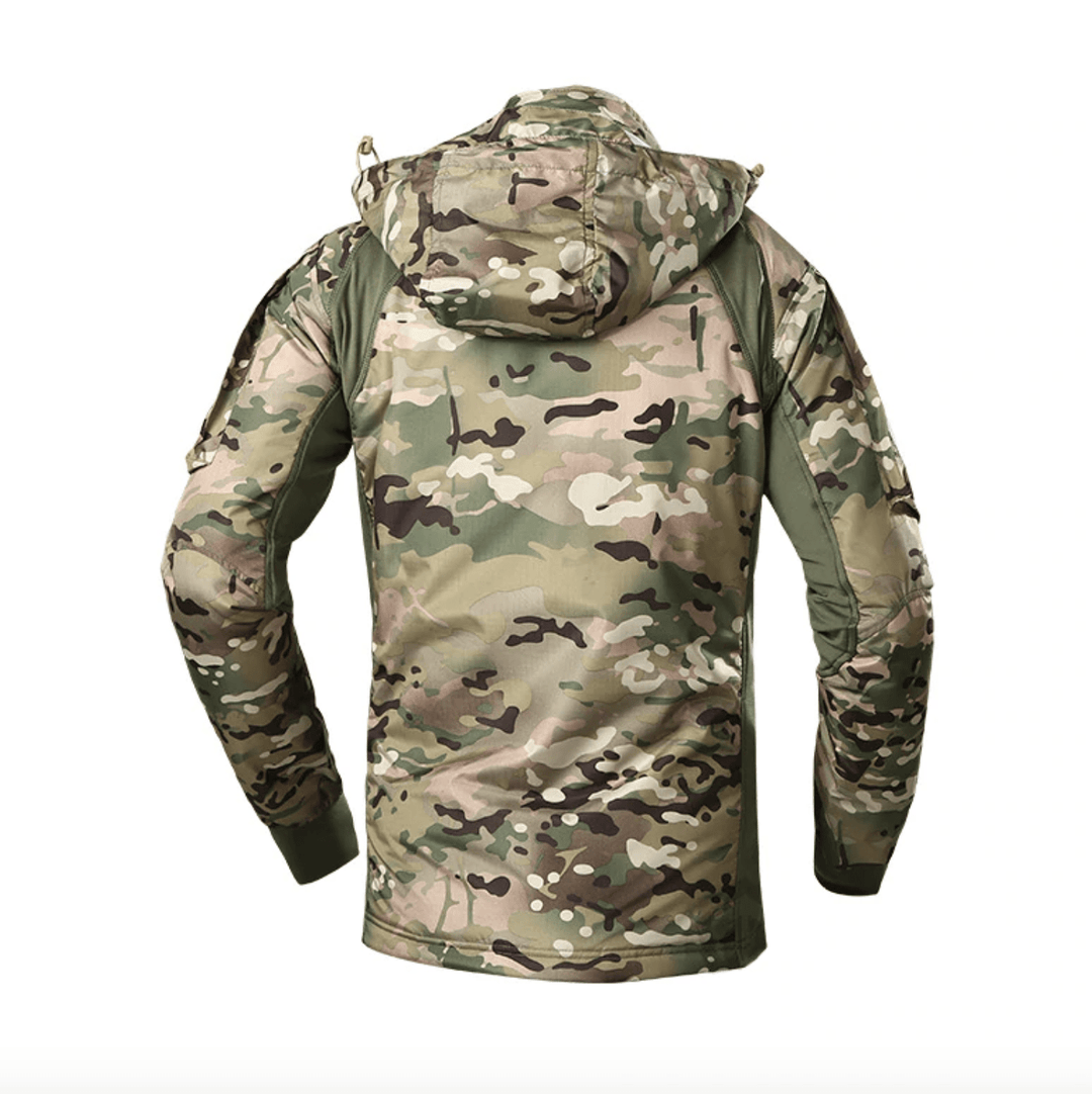 Unisex windbreaker jacket folded neatly, showcasing its portability and lightweight design