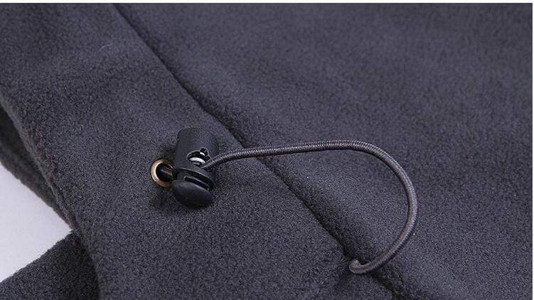 Detailed view of thermal balaclava's breathable fabric, perfect for outdoor gear and ski adventures