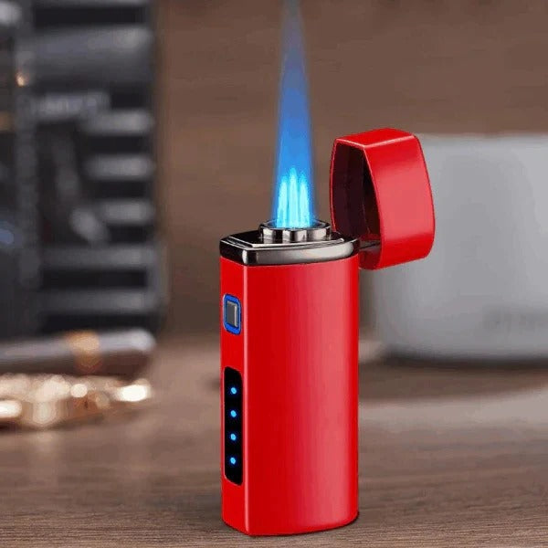TavvitaImp008 compact USB rechargeable electric arc lighter, showcasing its design & charging port.