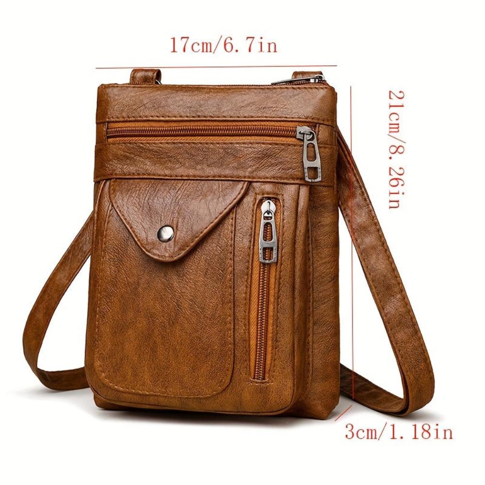 Elegant women's vintage crossbody bag, perfect as a daily shoulder purse.