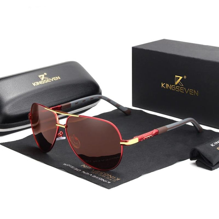 Classic retro men's polarized sunglasses, vintage eyewear with complete UV400 sun protection.