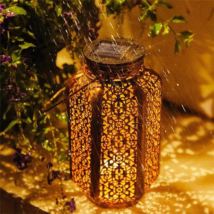 Vintage Solar Art Deco Lantern for Elegant Outdoor Lighting - Lexians