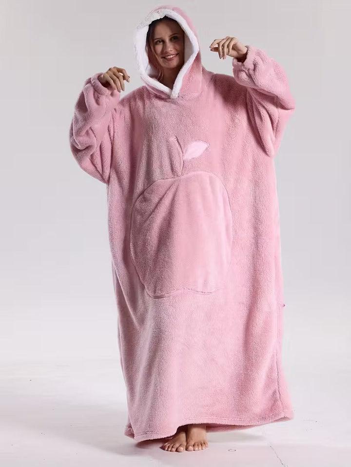 Warm & cozy wearable hoodie blanket, a perfect unisex winter accessory gift idea.