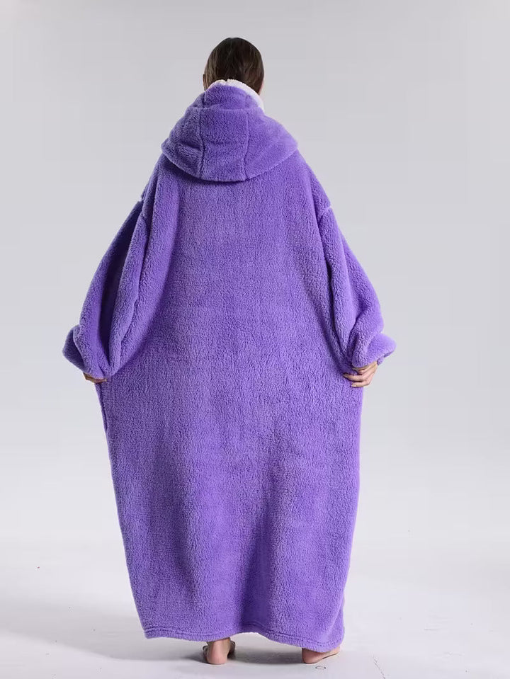 Plush & warm unisex hoodie blanket, designed for ultimate comfort and relaxation at home.