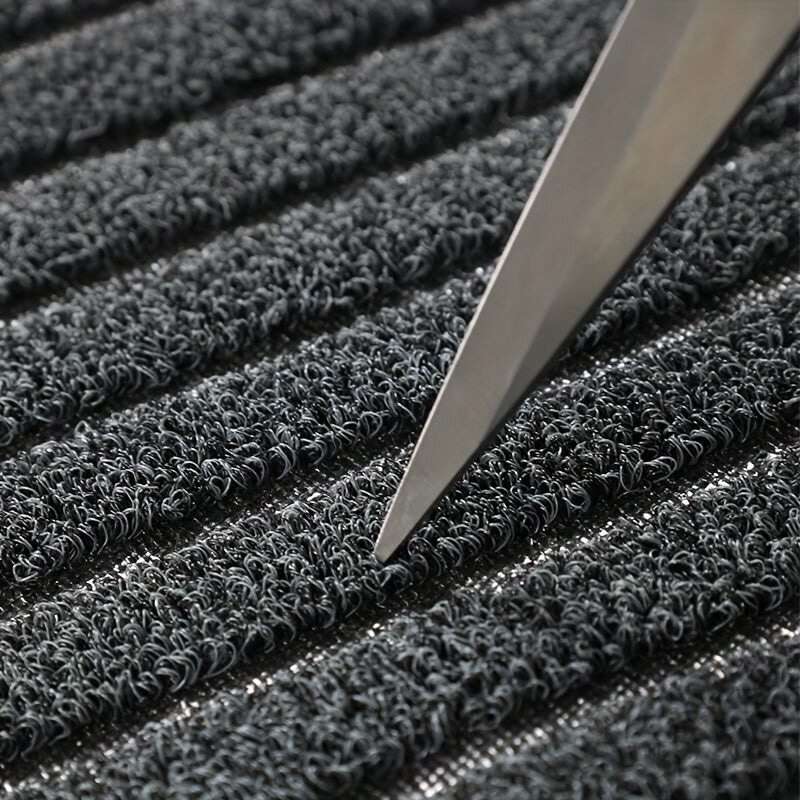 Functional outdoor patio doormat, also great for indoor entryways. Durable dirt trapping floor mat keeps home clean.
