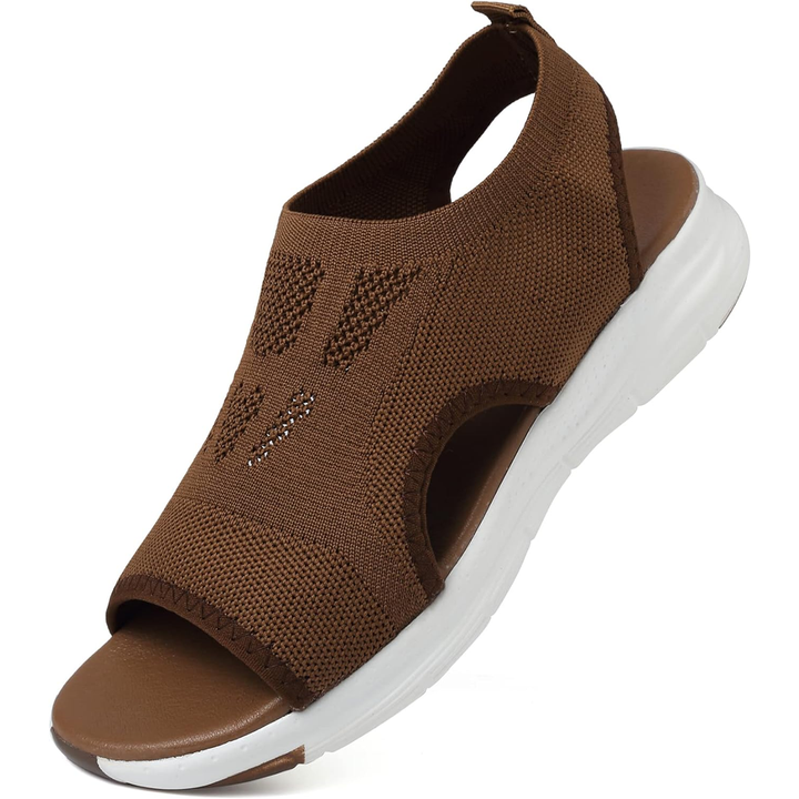Women's orthopedic sandals with durable non-slip sole & adjustable straps for comfort.