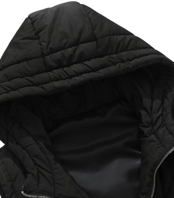 Women's white quilted hooded puffer vest, a versatile layering piece for various outfits