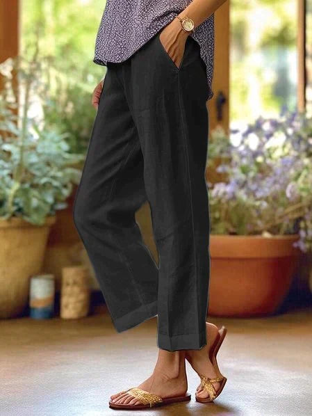 Relaxed fit women's flowy summer pants. Enjoy breathable comfort & versatile style for warm weather activities.