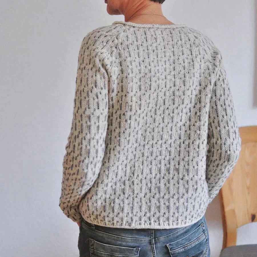 Comfortable women's casual knit boat neck sweater, a must-have for effortless style.