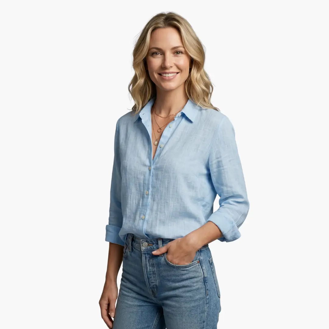 Elegant women's floral print long sleeve shirt, a versatile top for spring, fall, and everyday fashion.
