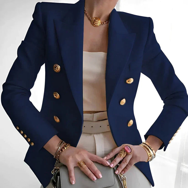 Vintage-inspired women's blazer, a new tailored jacket embodying classic style for work or casual elegance.
