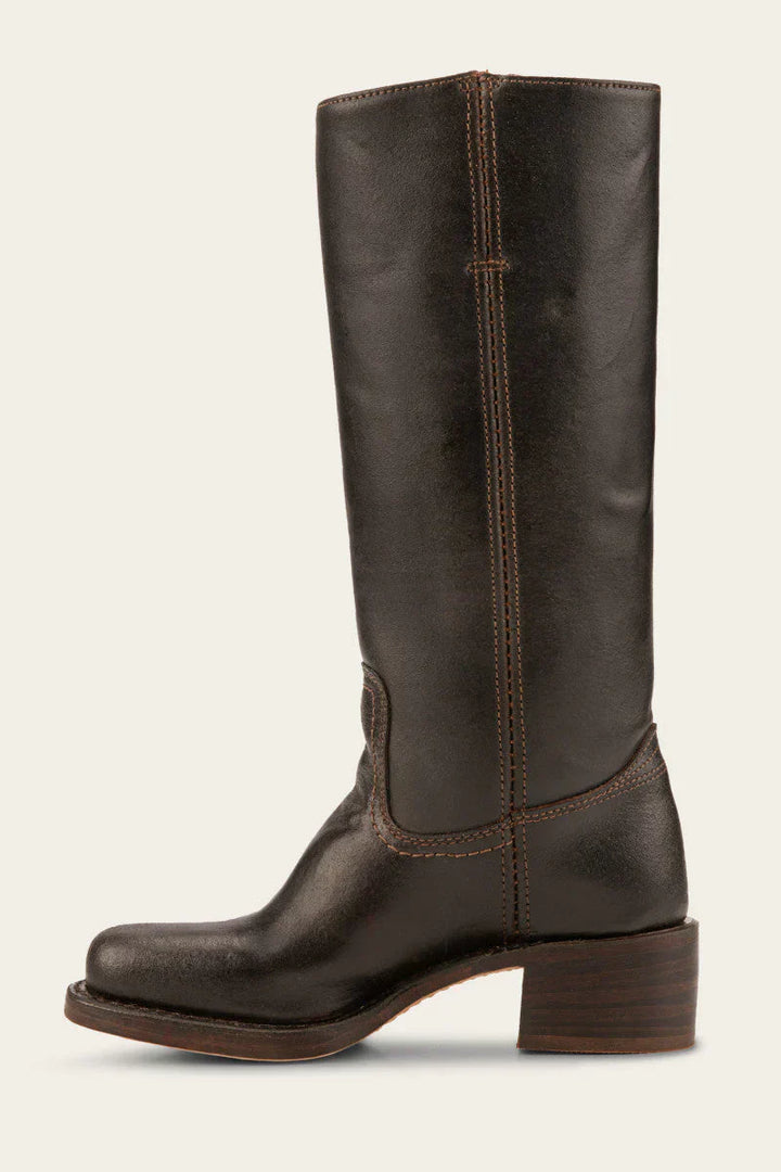 Women's classic mid-calf western boots in soft suede, offering a relaxed yet stylish feel for everyday wear