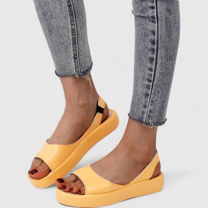 Durable women's orthopedic slip-on sandals, engineered for maximum foot comfort & stability.