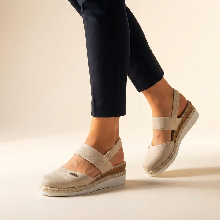 Women's comfort platform espadrille sandals, perfect for summer and spring fashion footwear.