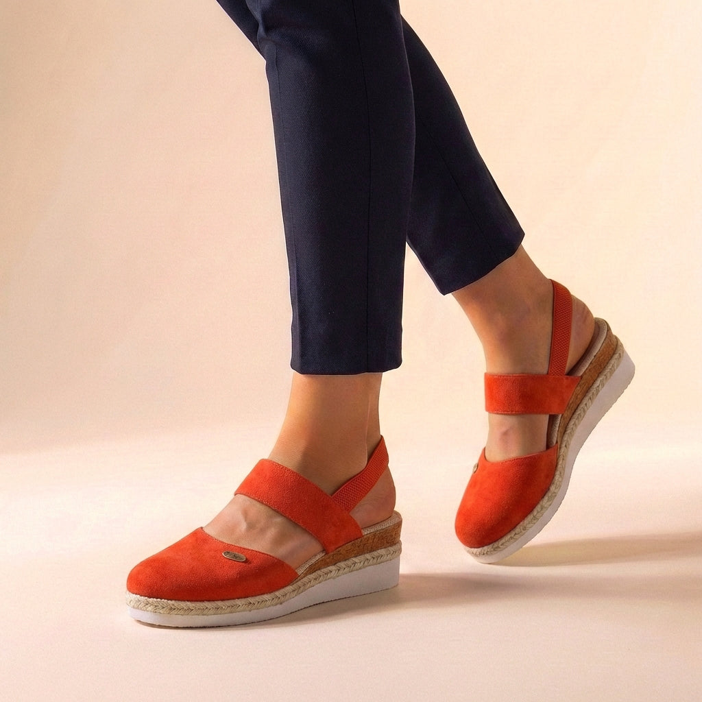 Chic women's espadrille platform sandals; ultimate comfort and style for summer footwear and spring fashion.