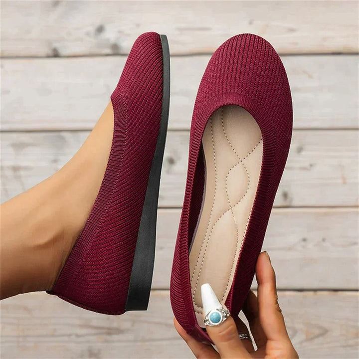 Women's soft yellow ballet flats, designed for spring and everyday comfort