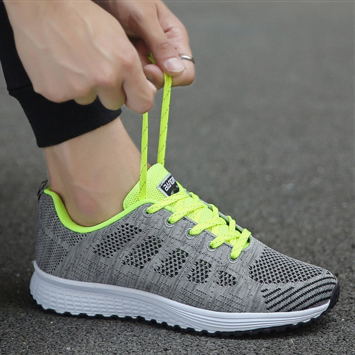 Supportive women's sneakers for posture relief, with advanced arch support for active feet.
