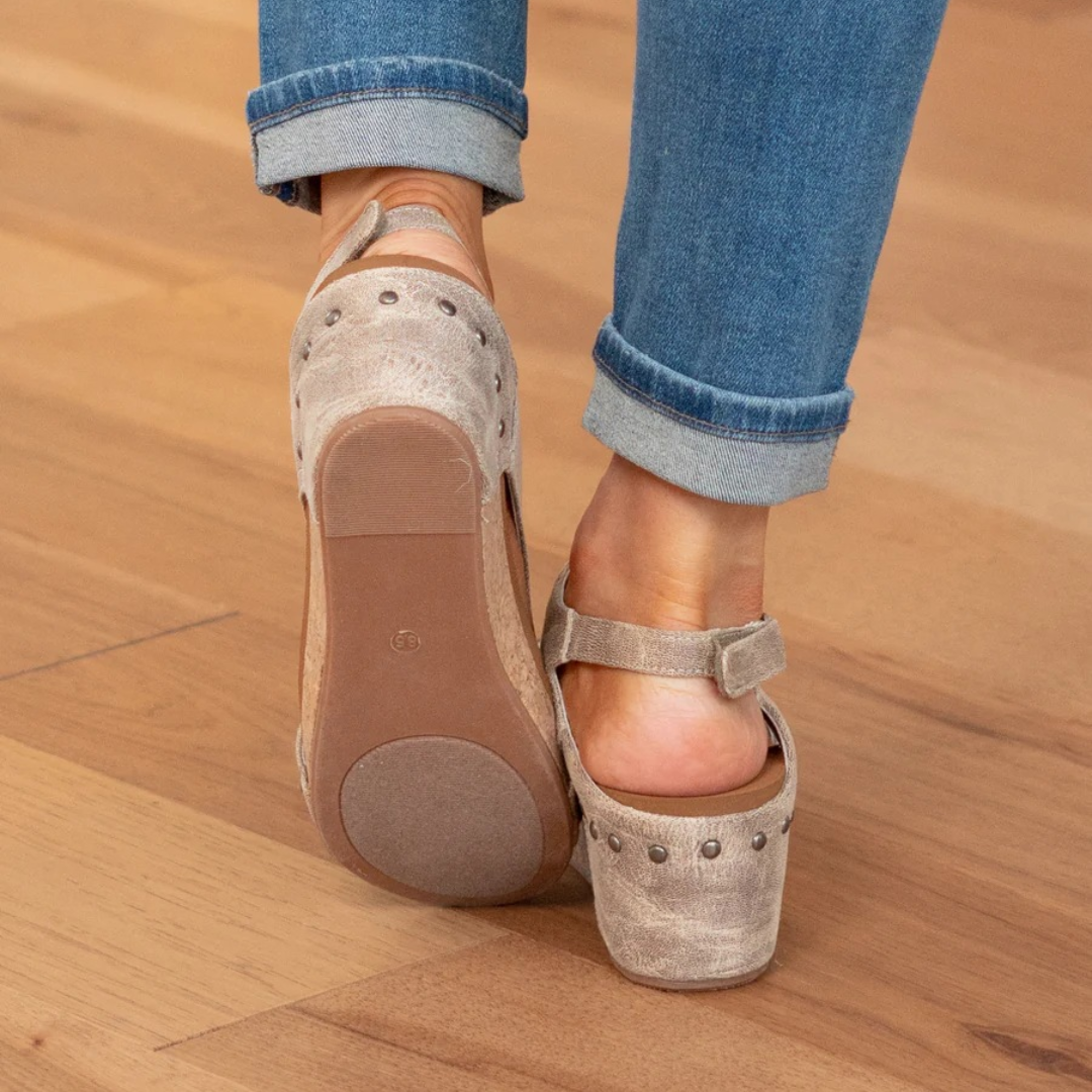 Espadrille wedge sandals for women. Slip-on design with elastic straps, fashionable & comfortable summer shoes.