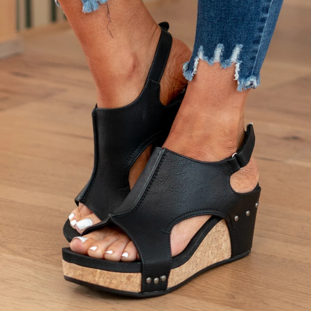 Comfortable wedge sandals for women. Perfect summer footwear, offering effortless style & all-day support.