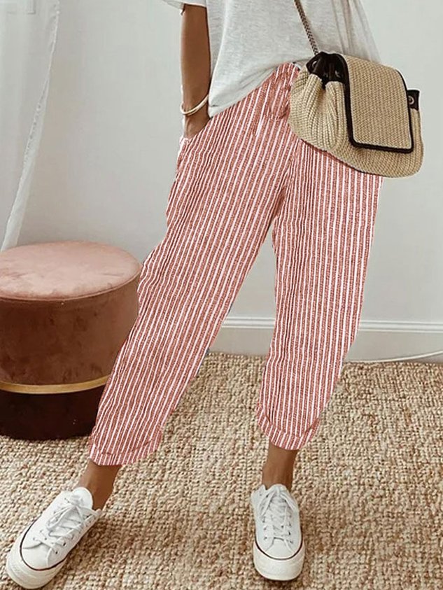 Women's soft, breathable summer pants with drawstring, designed for ultimate comfort and relaxed fit.
