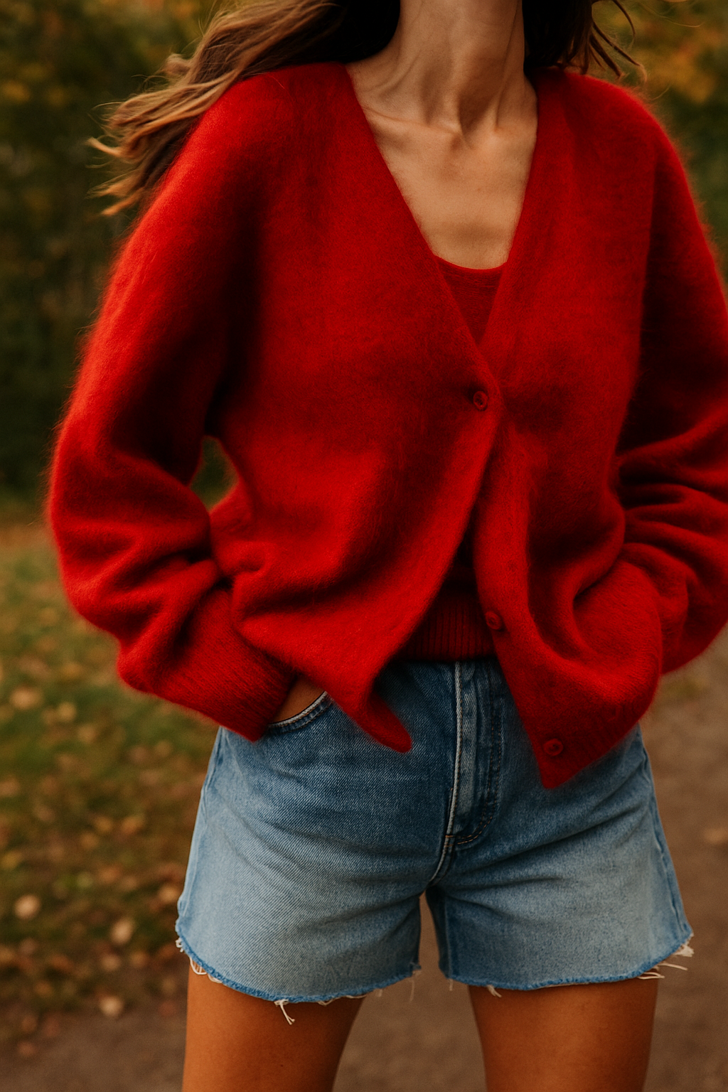 Women's faux cashmere oversized cardigan in a deep plum, a luxurious winter fashion choice