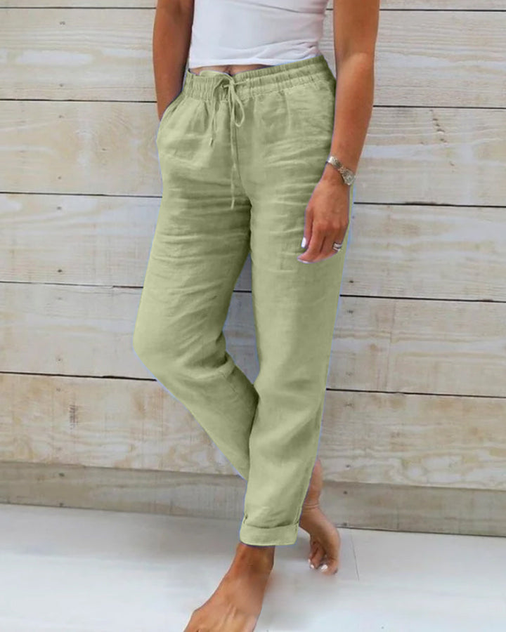 Modern women's stretchy pants, designed for ultimate comfort and flexibility. Lightweight, chic everyday bottoms.