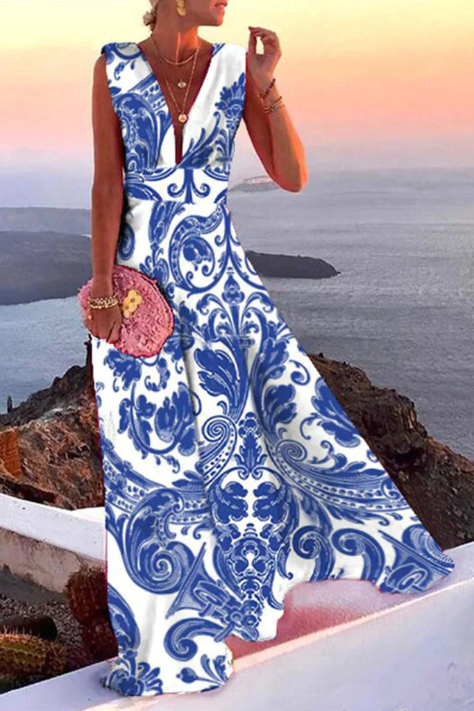 Comfortable women's summer casual dress. Versatile midi sundress, perfect for warm weather and everyday wear.