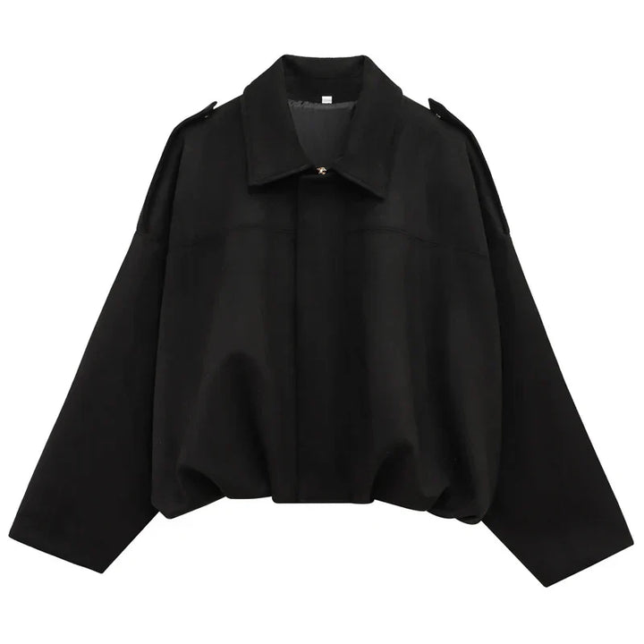 Women's versatile faux suede bomber jacket in a classic cut, ideal for casual everyday wear
