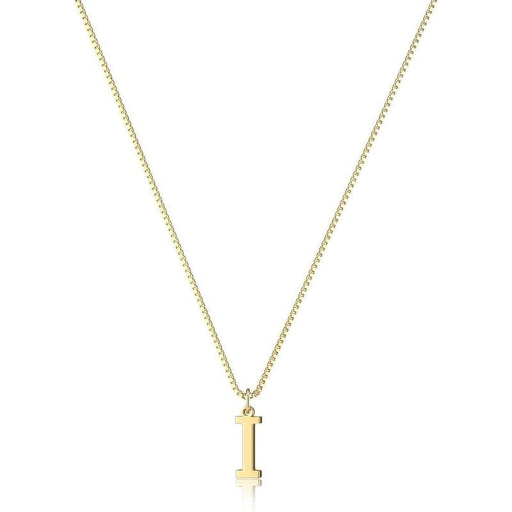 Chic gold plated initial necklace, women's jewelry for any occasion