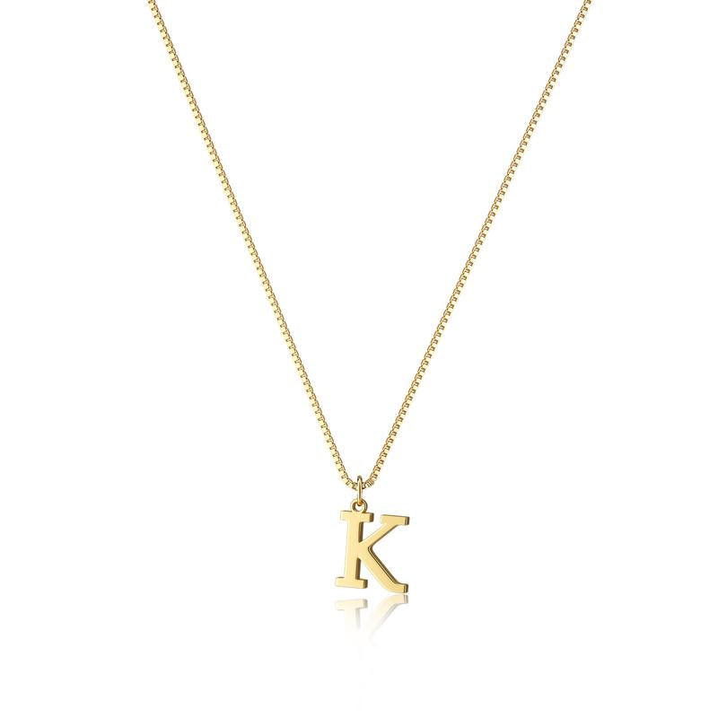 Beautiful women's gold pendant, initial design, perfect for layering