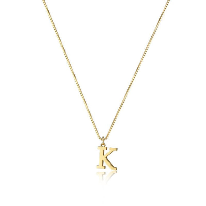 Beautiful women's gold pendant, initial design, perfect for layering