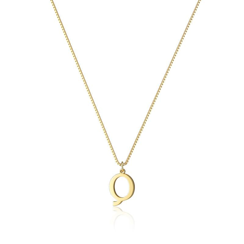 Stylish gold initial necklace for women, a charming personalized gift