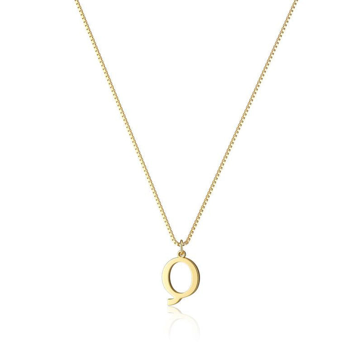 Stylish gold initial necklace for women, a charming personalized gift