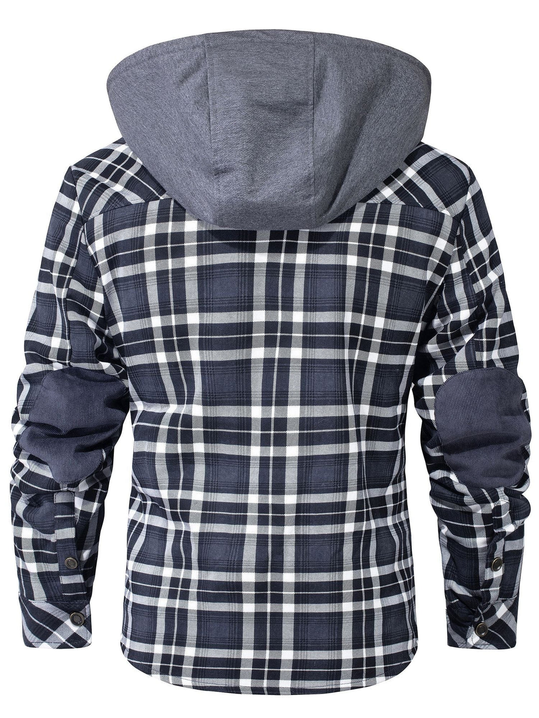 Inside view of the women's flannel jacket, highlighting the extensive faux fur lining for warmth