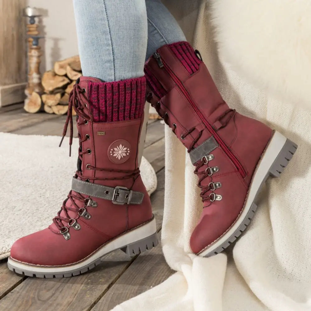 Collection of women's insulated waterproof snow boots, various colors, winter ready