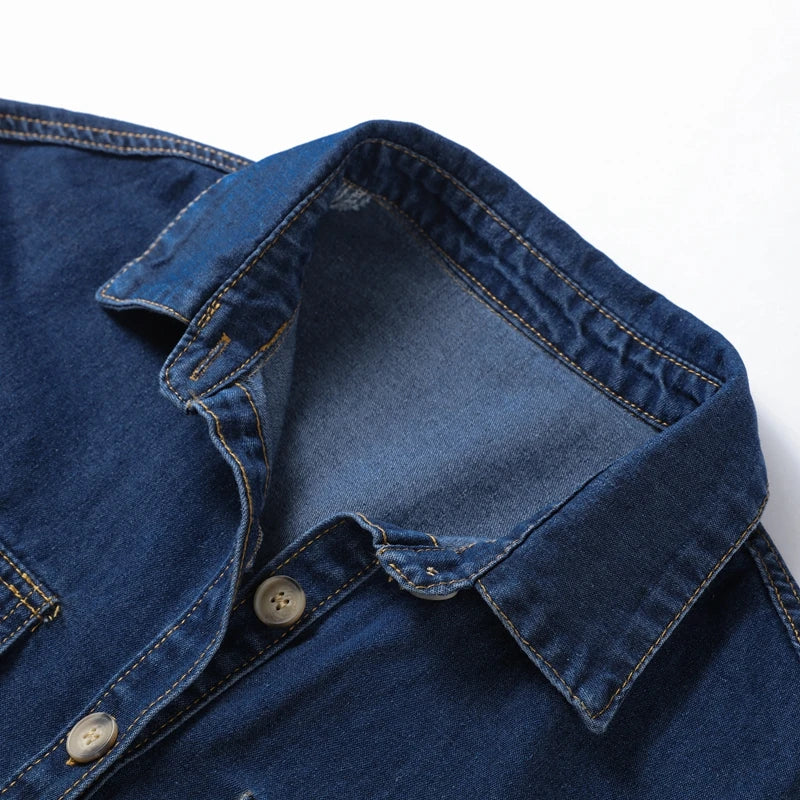 Close-up of the denim shorts from the two-piece set, showcasing the casual women's fashion