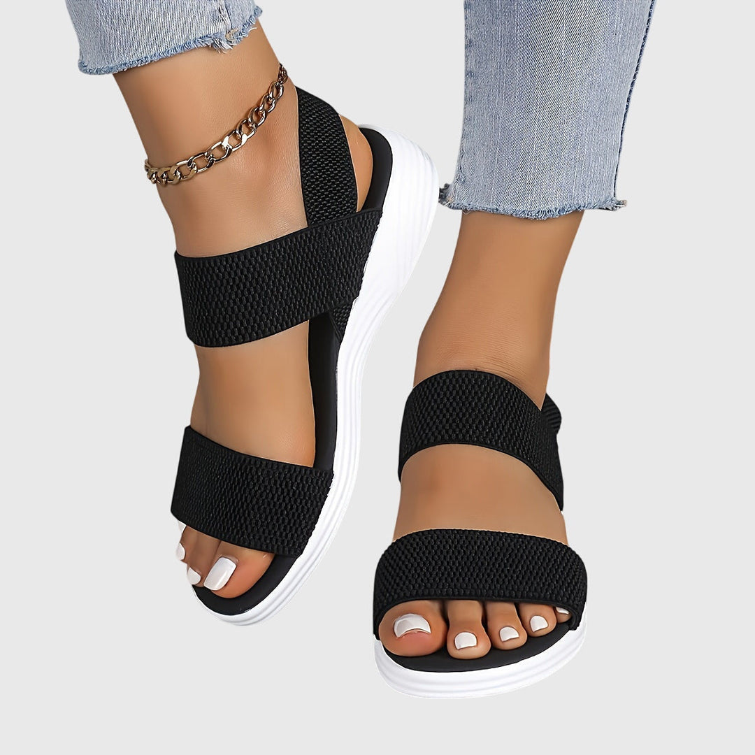 Summer women's sandals, lightweight, with adjustable arch support for ultimate orthopedic comfort.