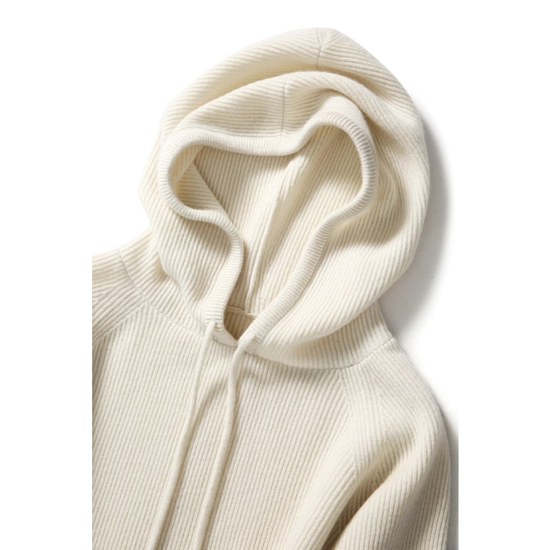 Close-up of the soft brushed interior of the Women's Luxe Relaxed Hoodie