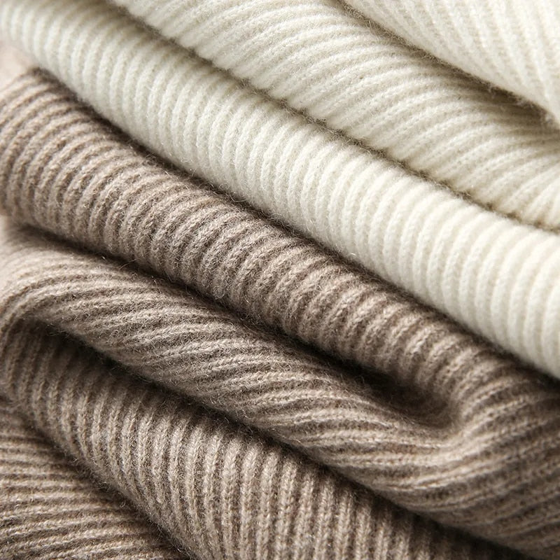 Detail of the hood lining on the Women's Luxe Cashmere Blend Relaxed Hoodie