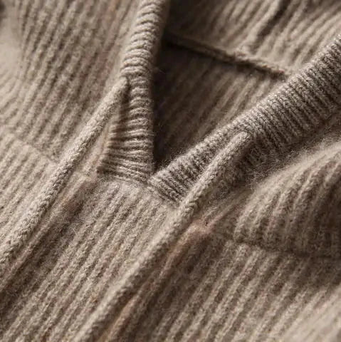 Women's Luxe Cashmere Blend Relaxed Hoodie, a must-have for cozy loungewear