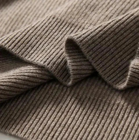 Close-up of the soft knit fabric on the Women's Cashmere Blend Relaxed Hoodie, detail