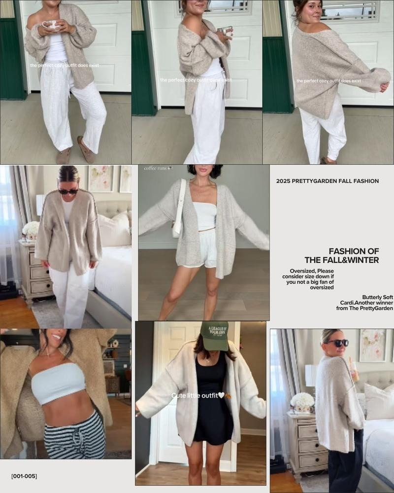 Women's sophisticated, relaxed fit open front cardigan, premium knitwear for warmth