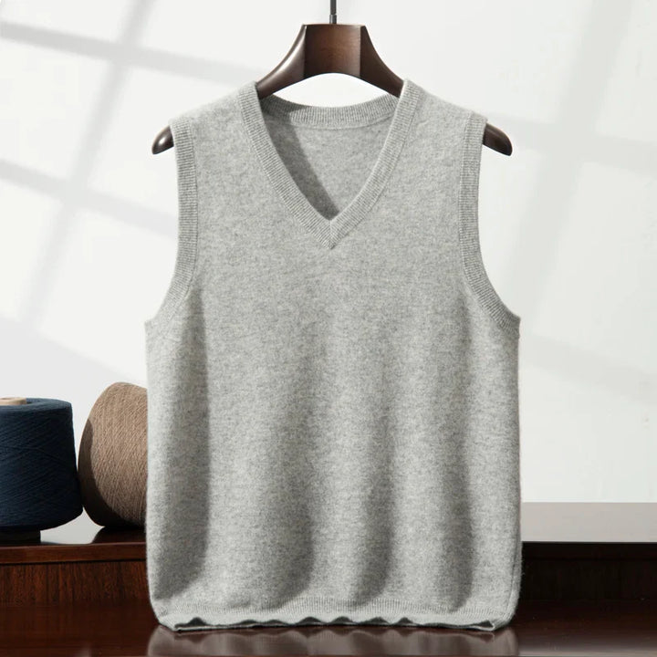Luxurious cashmere vest for women, featuring a heritage design and ultra-soft feel.